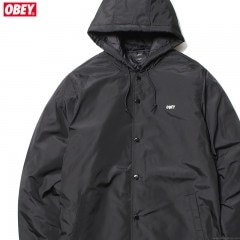 OBEY SINGFORD STADIUM II JACKET (BLACK)