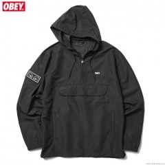 OBEY CROSSTOWN II ANORAK (BLACK)