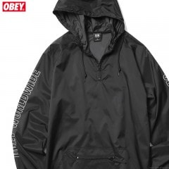 OBEY ANORAK PULLOVER HOODED JACKET 