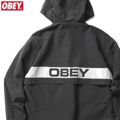 OBEY INLET ANORAK (BLACK)