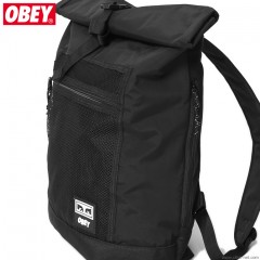 OBEY CONDITIONS ROLL TOP BAG (BLACK)