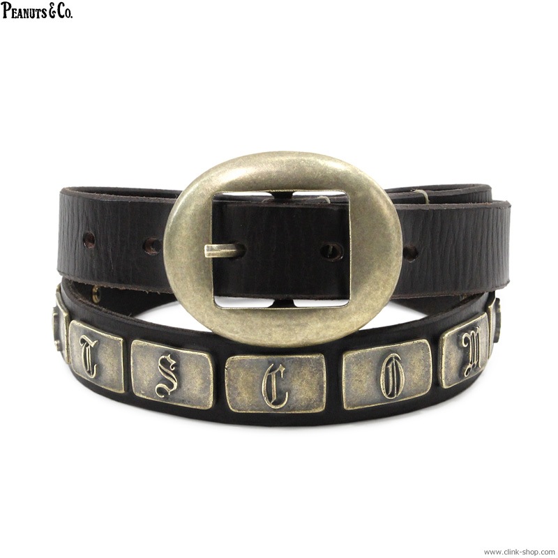 CLINK｜PEANUTS & CO. STUDS BELT (BROWN)｜東京・吉祥寺
