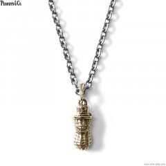 PEANUTS & CO. MEDIUM PEANUTS TOP + NECKLACE (BRASS)