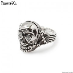 PEANUTS & CO. SKULL POISON RING -DIAMONDO- (WHITE)