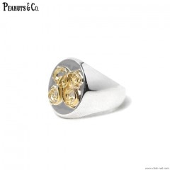 PEANUTS & CO. SIGNET RING - SMALL - (K18SILVER)