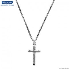 RADIALL CROSS CHARM NECKLACE (SILVER)