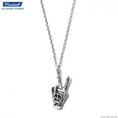 RADIALL PEACE SYMBOL NECKLACE (SILVER)