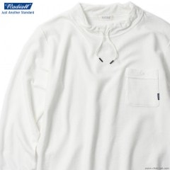 RADIALL SLOW BURN - MOCK NECK SWEATSHIRT L/S (WHITE)