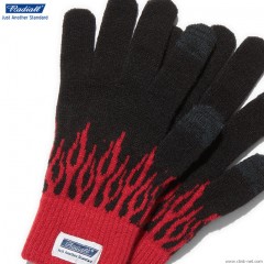 RADIALL FLAMES - JACQUARD GLOVES (BLACK)