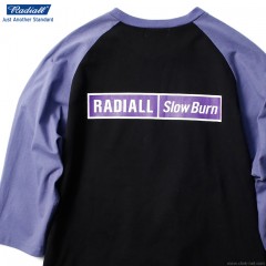 RADIALL SLOW BURN - CREW NECK T-SHIRT 3Q/S (BLACK)