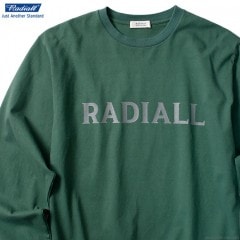 RADIALL LOGOTYPE - CREW NECK T-SHIRT L/S (GREEN)