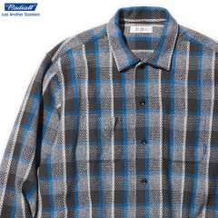 RADIALL EL CAMINO - OPEN COLLARED SHIRT L/S (BLUE)