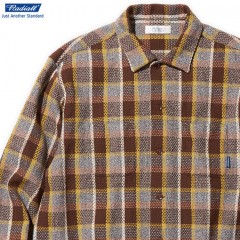 RADIALL EL CAMINO - OPEN COLLARED SHIRT L/S (BROWN)