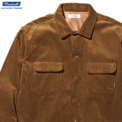 RADIALL MOTOWN - OPEN COLLARED SHIRT L/S (CAMEL)