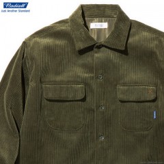 RADIALL MOTOWN - OPEN COLLARED SHIRT L/S (OLIVE)