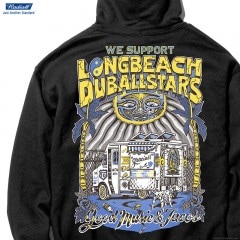 RADIALL LONG BEACH - HOODIE SWEATSHIRT L/S (BLACK)