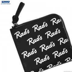 RADIALL RAD'S - ZIP SQUARE WALLET (BLACK)