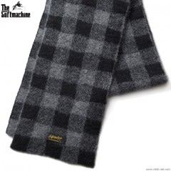 SOFTMACHINE PLAID MUFFLER (GRAY)