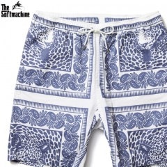 SOFTMACHINE BLEND BANDANA SHORTS (NAVY)