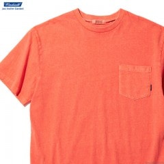 RADIALL EL CAMINO - CREW NECK POCKET T-SHIRT S/S (BLOOD ORANGE)