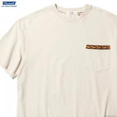 RADIALL FLAMES - CREW NECK POCKET T-SHIRT S/S (SNOW WHITE)