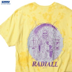 RADIALL HOUR GLASS - CREW NECK T-SHIRT S/S TIE DYE (YELLOW)