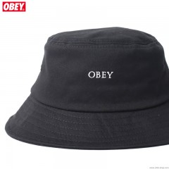 OBEY IDEALS ORGANIC BUCKET HAT (BLACK)