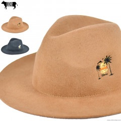 MINOS SUNSET FLAT FELT HAT [MNV20-CP03]