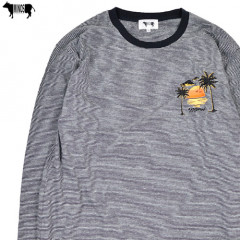 MINOS LS SUNSET STRIPE TEE [MNV20-TE02]