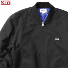 OBEY EAST BOMBER JACKET (BLACK)