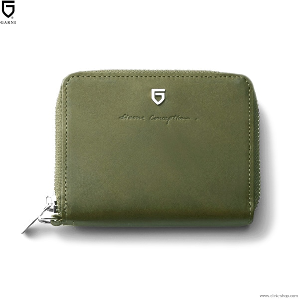 定率割引 西日本 CLINK｜GARNI [GL20006]｜東京 (KHAKI) WALLET MINI ZIP SIGN 小物