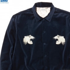 RADIALL SWEET EXORCIST - OPEN COLLARED SHIRT L/S (NAVY)