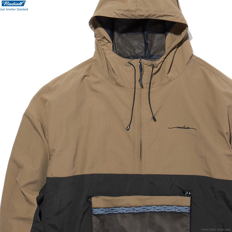 RADIALL 刺繍入りブラウンジャケット Mサイズ SALE セール ラディアル ジャケット RADIALL ROOT DOWN - TRACK JAKCET