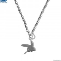 RADIALL BUNNY PINKY NECKLACE (SILVER)