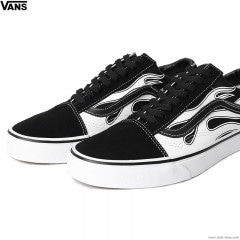 VANS OLD SKOOL BLACK/WHITE (FLAME)