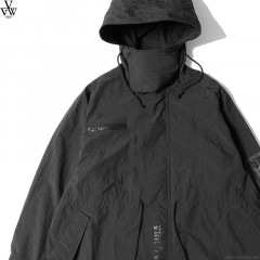 VIRGOwearworks NYLON RACER MOD HOODIE (BLACK) [VG-JKT-342]