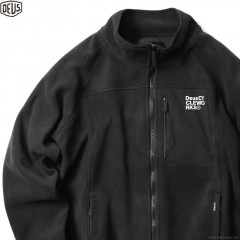 DEUS EX MACHINA CYCLEWORKS FLEECE ZIP THROUGH (BLACK)