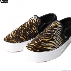 VANS CLASSIC SLIP-ON BLACK/TIGER (SOFT SUEDE)