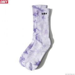 OBEY TIE DYE BOLD SOCKS (LAVENDER SILK MULTI)
