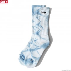 OBEY TIE DYE BOLD SOCKS (TURQUOISE MULTI)