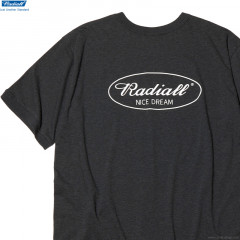 RADIALL OVAL - CREW NECK T-SHIRT S/S (H.BLACK) [RAD-22SS-TE009]