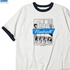 RADIALL BEER - CREW NECK T-SHIRT S/S (OATMEAL) [RAD-22SS-TEE008]