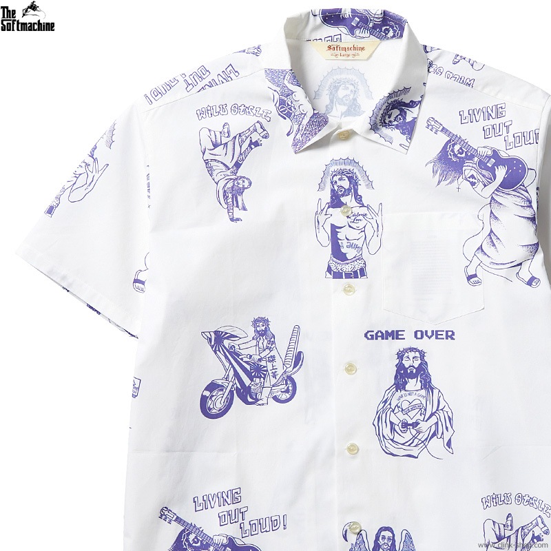 CLINK|SOFTMACHINE JESUS SHIRTS S⁄S (BLUE)|東京・吉祥寺