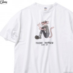 CLUCT THINK YOUNGER [W S/S TEE] (WHITE) #04498
