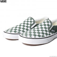 VANS CLASSIC SLIP-ON CHK DUCK GREEN (CHECKERBOARD)