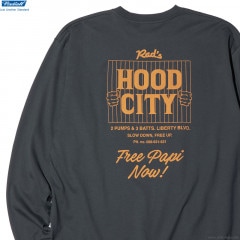 RADIALL HOOD CITY - CREW NECK T-SHIRT L/S (INK BLACK) [RAD-22AW-CUT017]