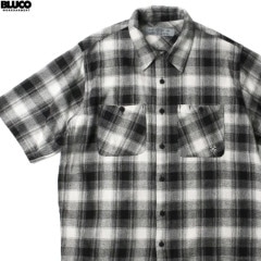 BLUCO OMBRE WORK SHIRT S/S (BLACK) [1106-3A02]