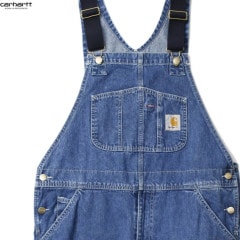 CARHARTT WIP BIB OVERALL (BLUE STONE WASHED)