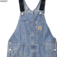 CARHARTT WIP BIB OVERALL (BLUE LIGHT TRUE WASHED)