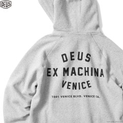 DEUS EX MACHINA VENICE ADDRESS HOODY (GREY MARLE)